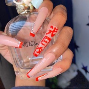 Press on nails “Shanghai” set